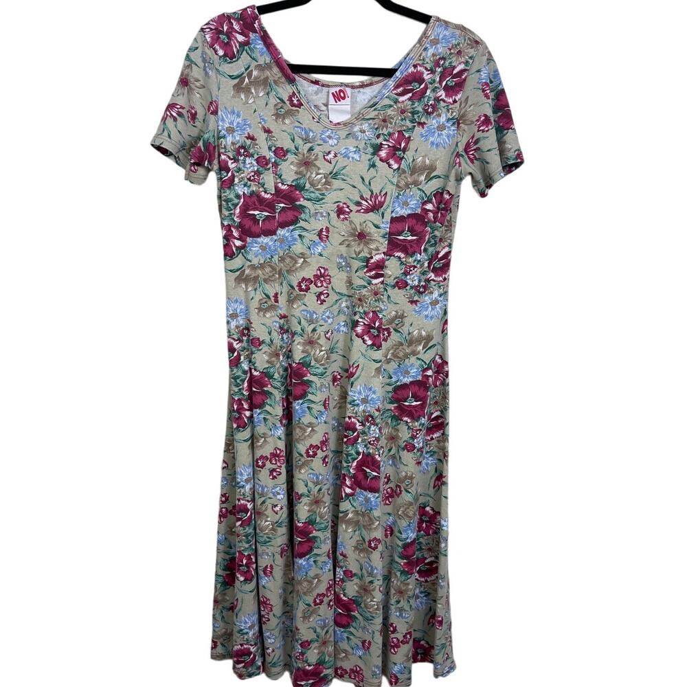 Vintage 90s No Boundaries Floral Short Sleeve Dress